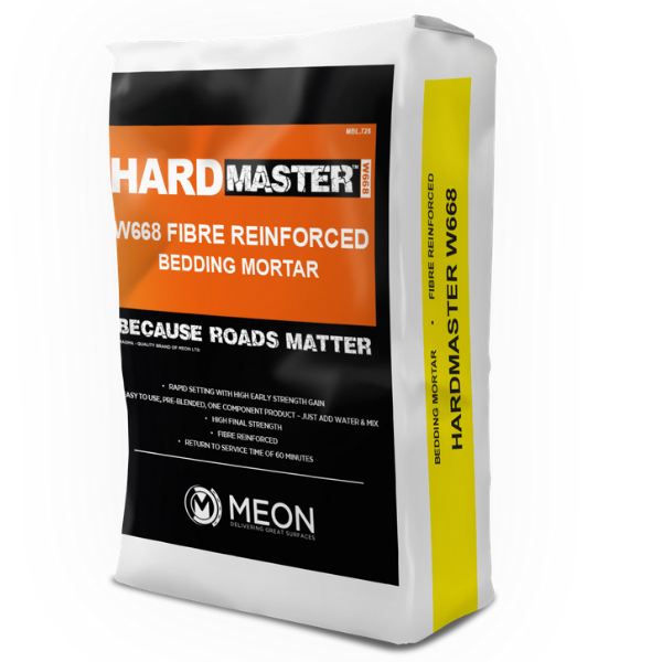 HardMaster W668 Fibre Reinforced 60 Minute Bedding Mortar in a 25kg bag