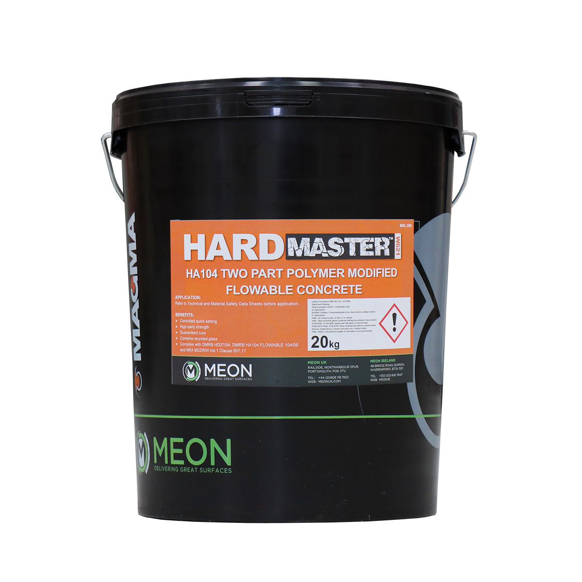 HardMaster W621 HA104 Polymer Modified Flowable Backfill Concrete