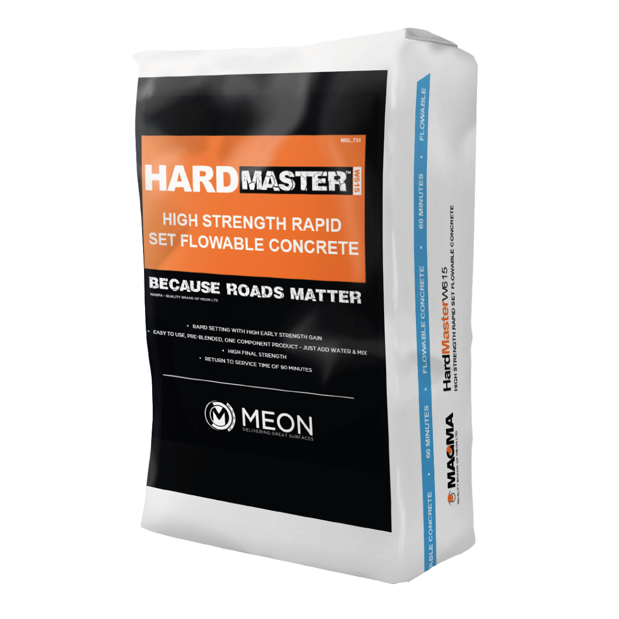 Hardmaster w615 rapid strength flowable concrete